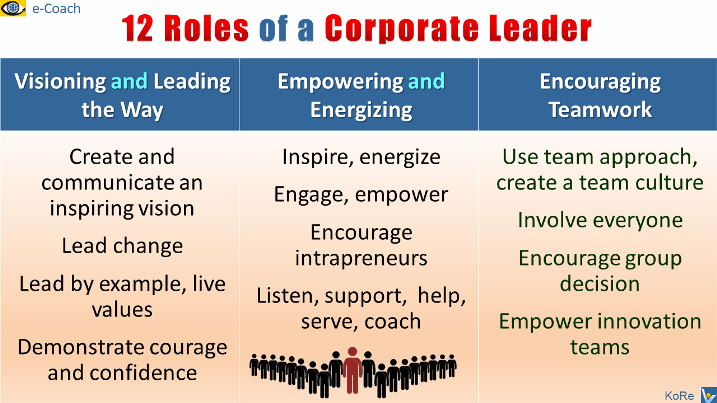 Business Leader: Roles, Leadership Attrobutes, Action Areas