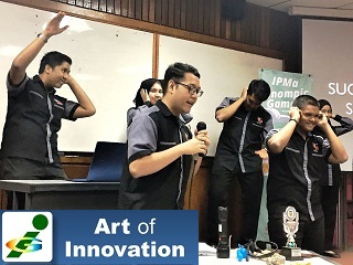 Art of Innovation creation show Innompic Games Malaysia team KPMSI