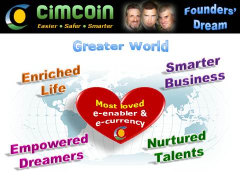 World changing innovation example: Cimcoin