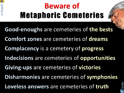 Metaphoric Cemetries - traps in life and business to avoid