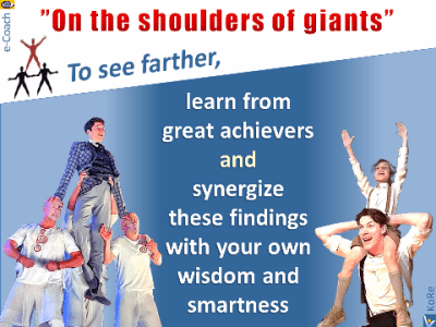 How to see farther Stand on the shoulders of giants VadiK Dennis