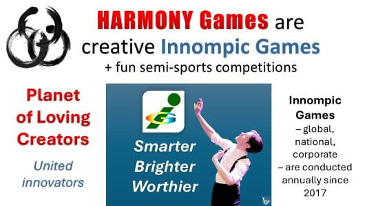 HARMONY Games are creative Innompic Games plu sports