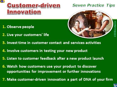 Customer-driven Innovation - 7 tips for Value Innovation, emfographics, Vadim Kotelnikov