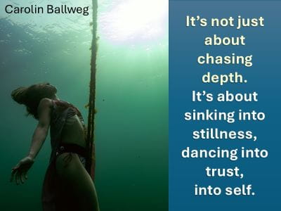 Deep immersion quote Carolin Ballweg, deep dive