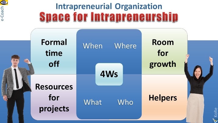 Intrapreneurial Organization space for intrapreneurship