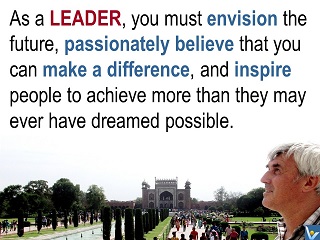 What a Leader shoud do vision lead change motovate followers Vadim Kotelnikov advice leadership attributes