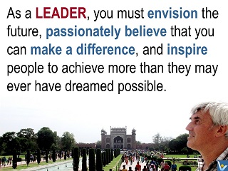 Vadim Kotelnikov quotes Leadership attrinutes vision, inspiring people, achievement