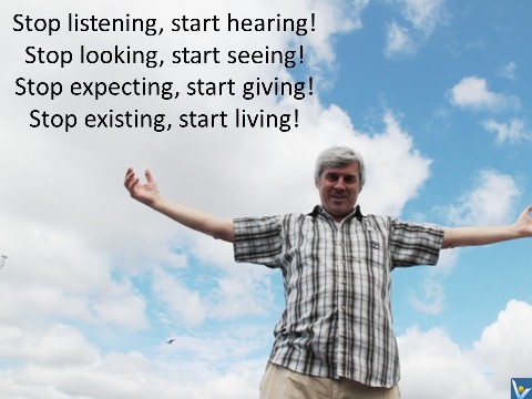 Self-Mentoring: stop existing, start living. Vadim Kotelnikov quotes