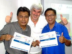 Innompic master trainers, Vadim Kotelnikov, Othman Ismail, Hafidz Mohammad Rohani, Malaysia 
