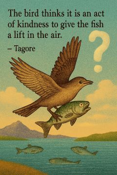 Cultural Differences and Perceptions: the bird and the firsh