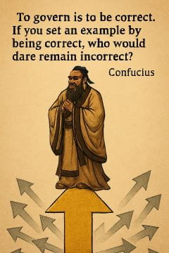 Confucious Quote on Governance: Be a good example for others