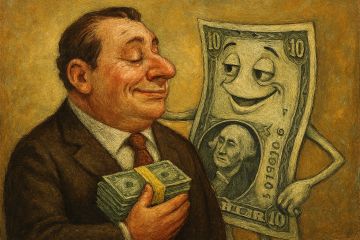 AImage: A Rich Man and Money - servant and master