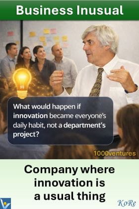 Business Inusual - KoRe company where innovation is a usual thing