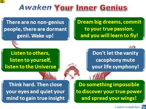 Genius Tips - how to think geniously, Vadim Kotelnikov