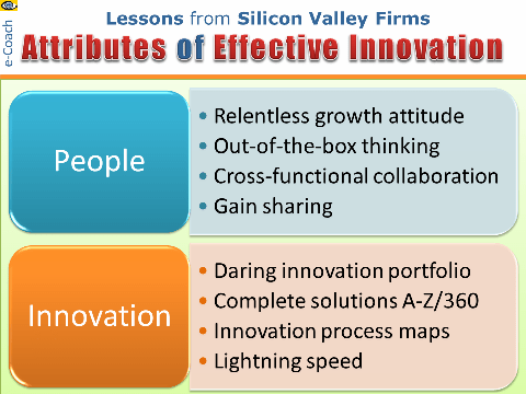 Silicon Valley firms secrets of relentless innovation