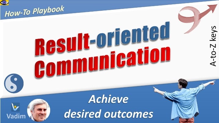 Result-oriented Communication how to book by Vadim Kotelnikov