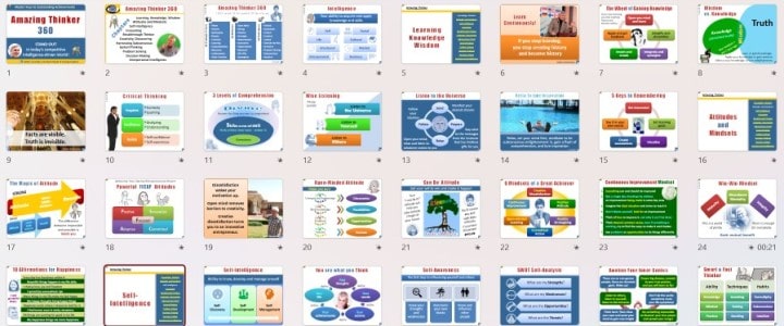 Thinking Skills educational slides PowerPoints for teachers trainers