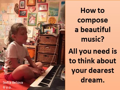 Children write to God, wisdom of kids, how to compose music