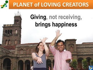 Happiness is giving Vadim Kotelnikov quotes Innompic Planet of Loving Creators 