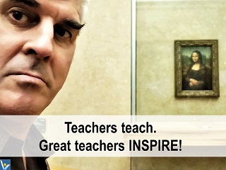 Vadim Kotelnikov quotes Teachers teach, great teachers inspire