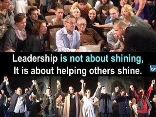 What is Leadership: helping others shine, Vadim Kotelnikov, leader quotes, Andron Konchalovski