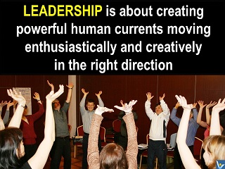 Leadership definition human currents Vadim Kotelnikov quotes